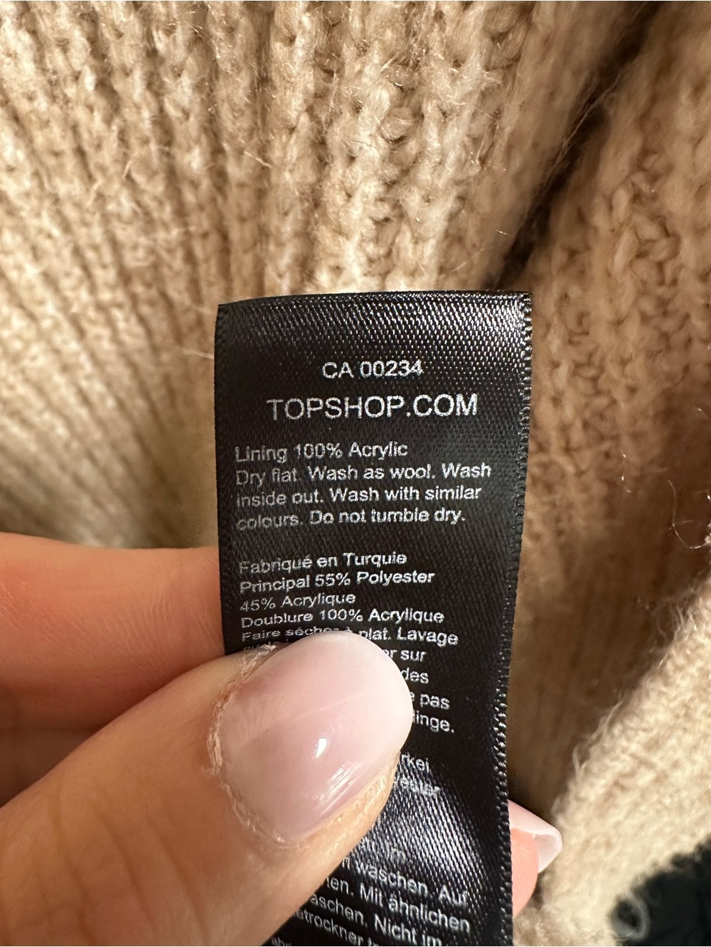 TopShop Ribbed Cardigan Sweater - Picture 3 of 4